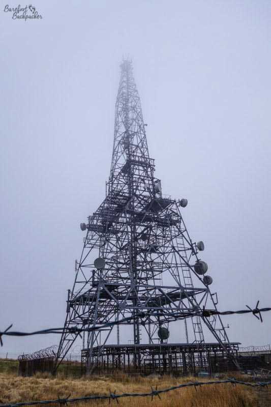 Mobile Telecommunication Transmitter atop Winter Hill