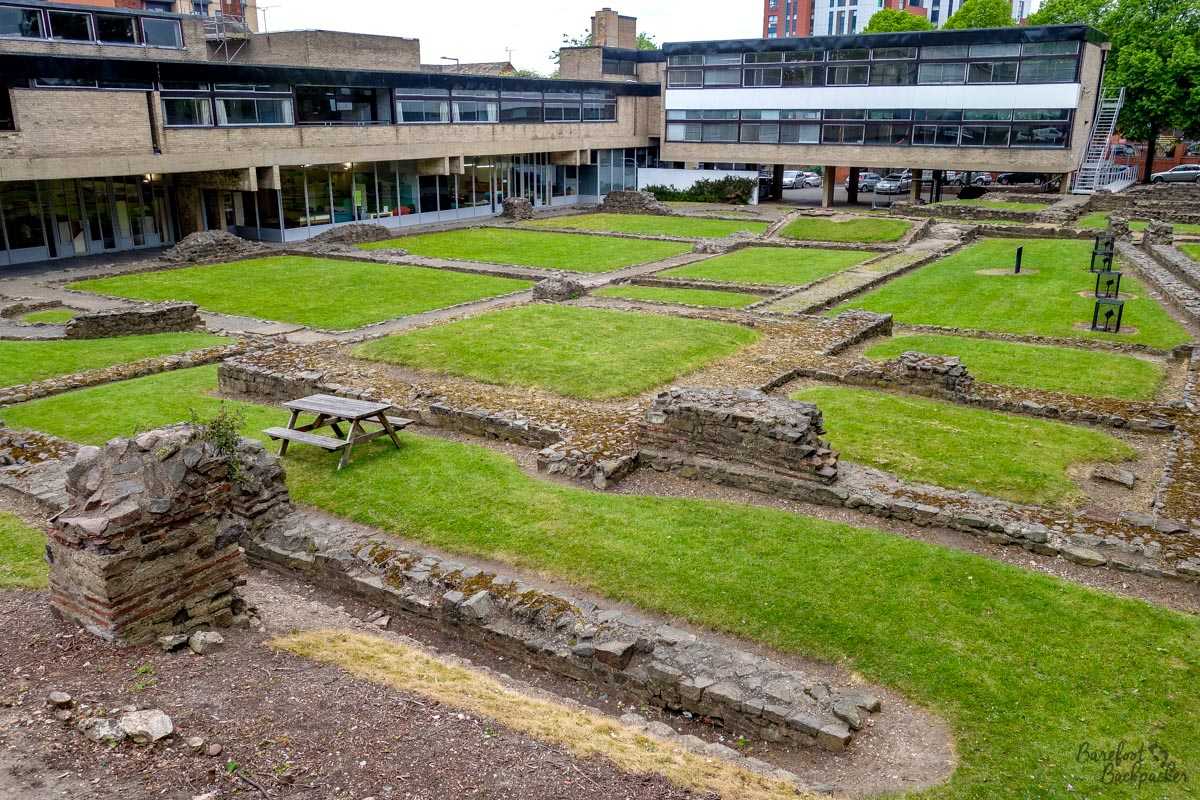 Remains of the Roman bath house, Leicester