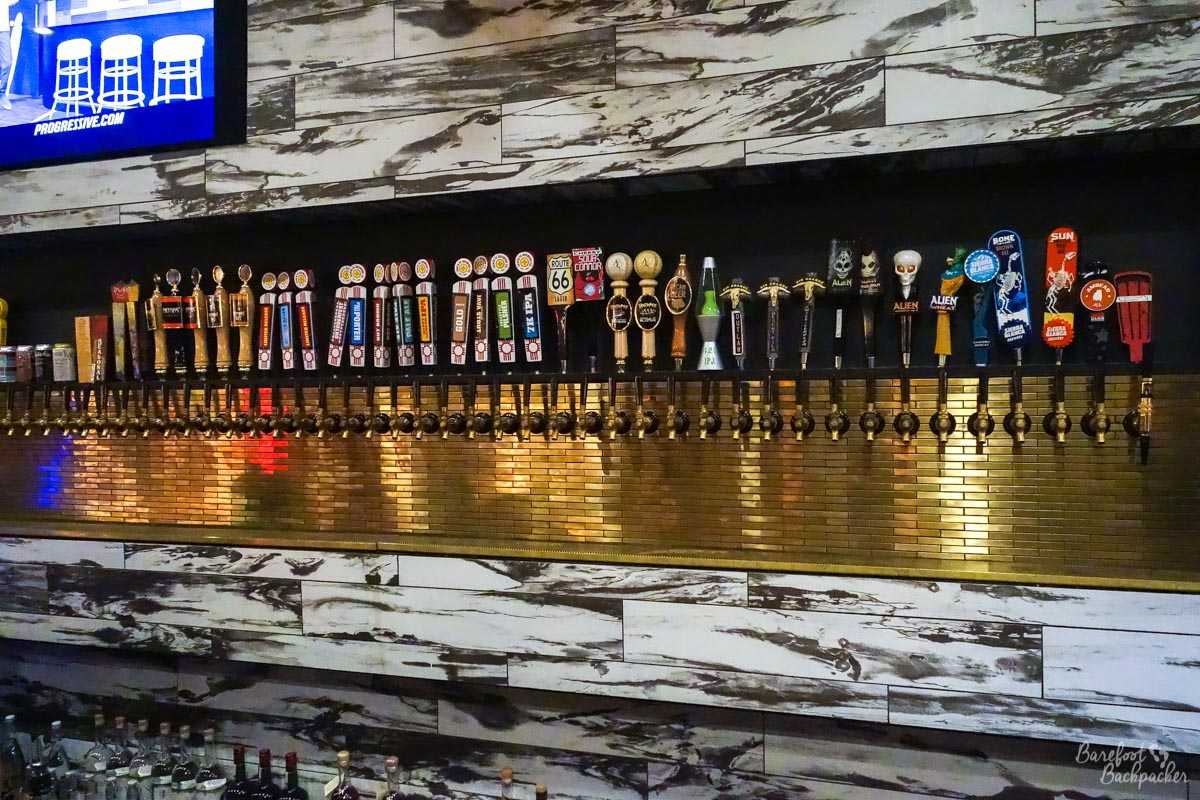 Beer taps at Matanza Beer Kitchen, Albuquerque NM