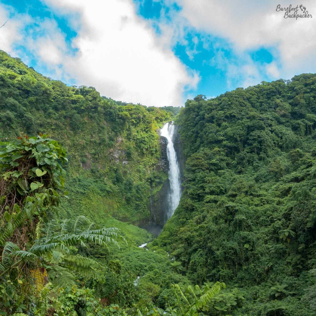 Siri Waterfall, Gaua, as seen from 45min trek away.