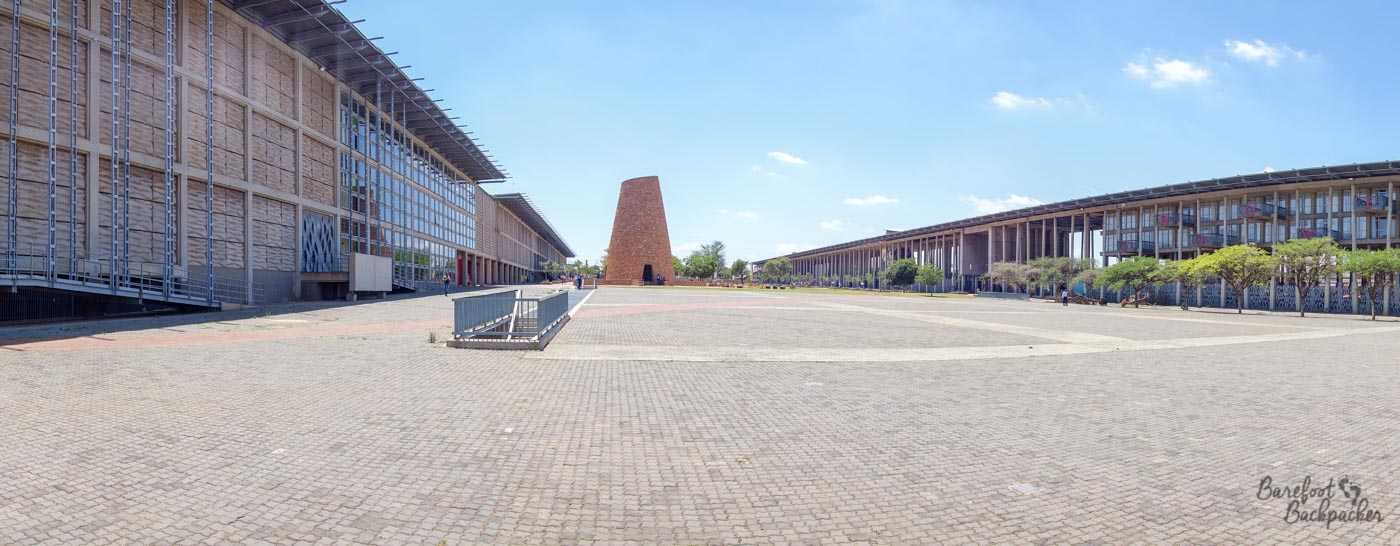 Walter Sisulu Square, Soweto; tower in the distance