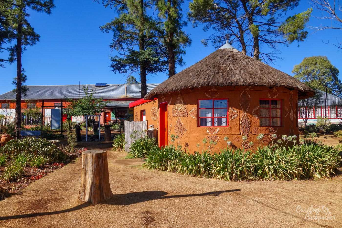 An example of the huts at Malealea Lodge that you can sleep in. I think this is the Basotho Hut, like the one I was in.