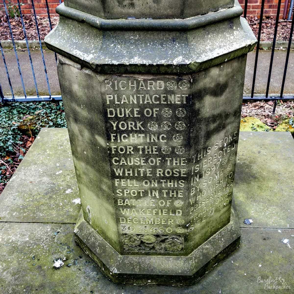 Richard Of York Memorial, Yorkshire