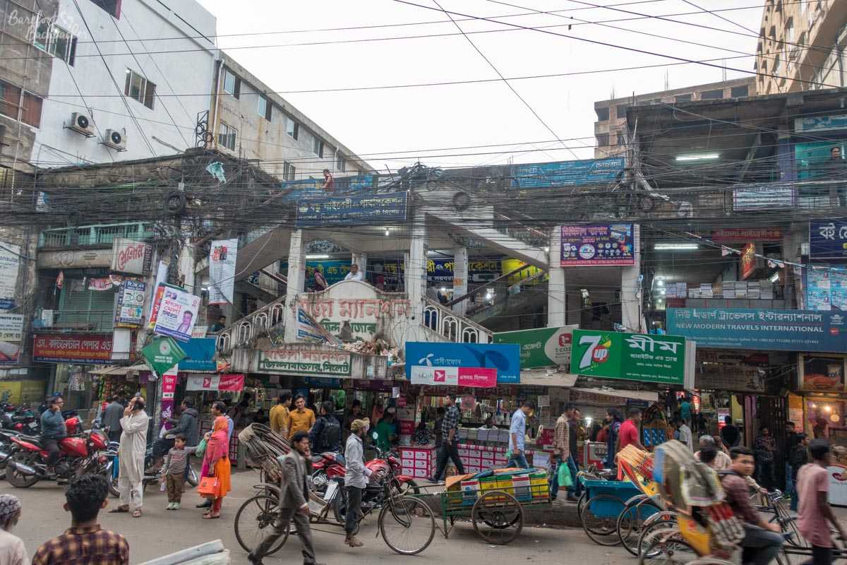 Street scene in Sylhet.