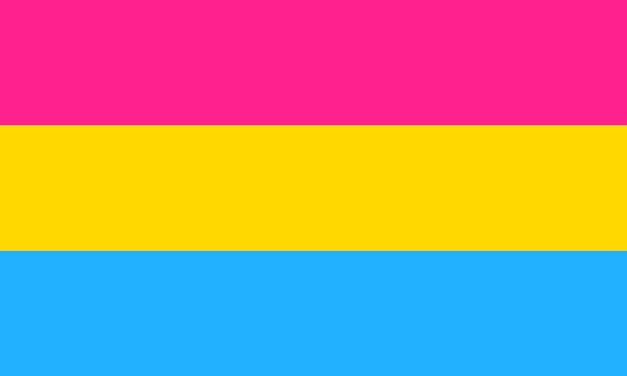 Aromantic Pride Flag. Equal stripes across, from the top down: light red, yellow, light blue.