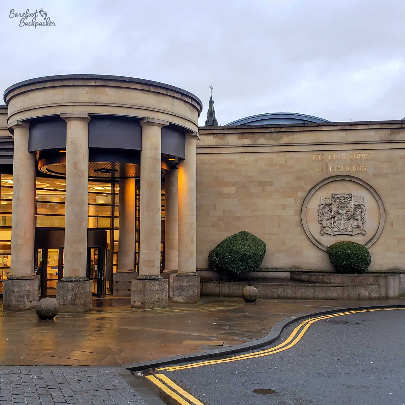 The outside of Glasgow Crown Court.
