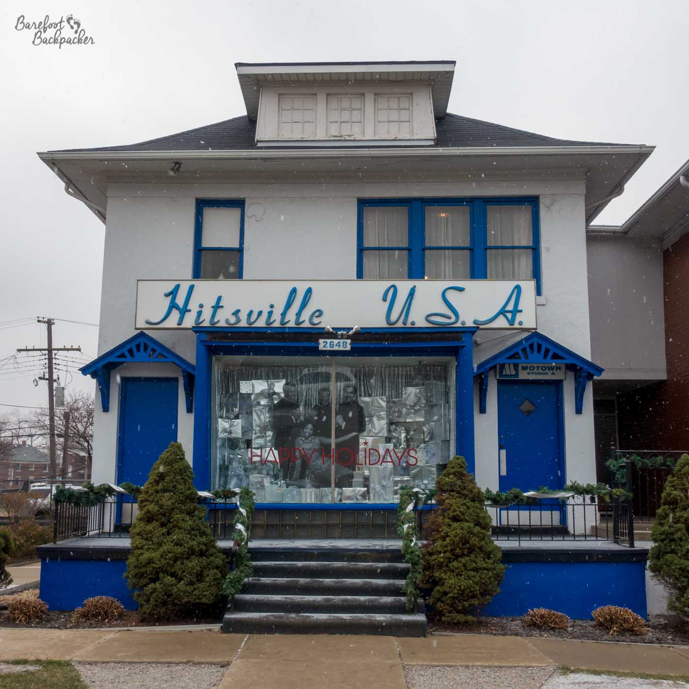The outside of the Motown Museum in Detroit.